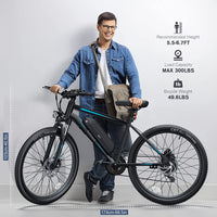 Electric Bike, TotGuard 27.5" Electric Bike for Adults 500W Ebike 21.6MPH Adult Electric Bicycles Electric Mountain Bike,48V 10Ah Removable Lithium Battery,Shimano 21S Gears,Lockable Suspension Fork