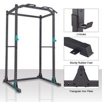 Power Cage, Squat Rack with LAT Pull Down Attachment