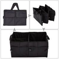 Trunk Cargo Organizer Folding Collapsible Caddy Storage Bag Bin Car Truck SUV